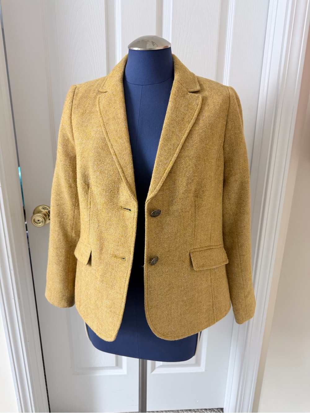 Talbots Classic Shetland Wool Blazer Jacket Fall/Winter Size 8 Petite